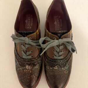 L'Artise Giarose-Grym Genuine Leather Shoe by Spring Step EU Size 40